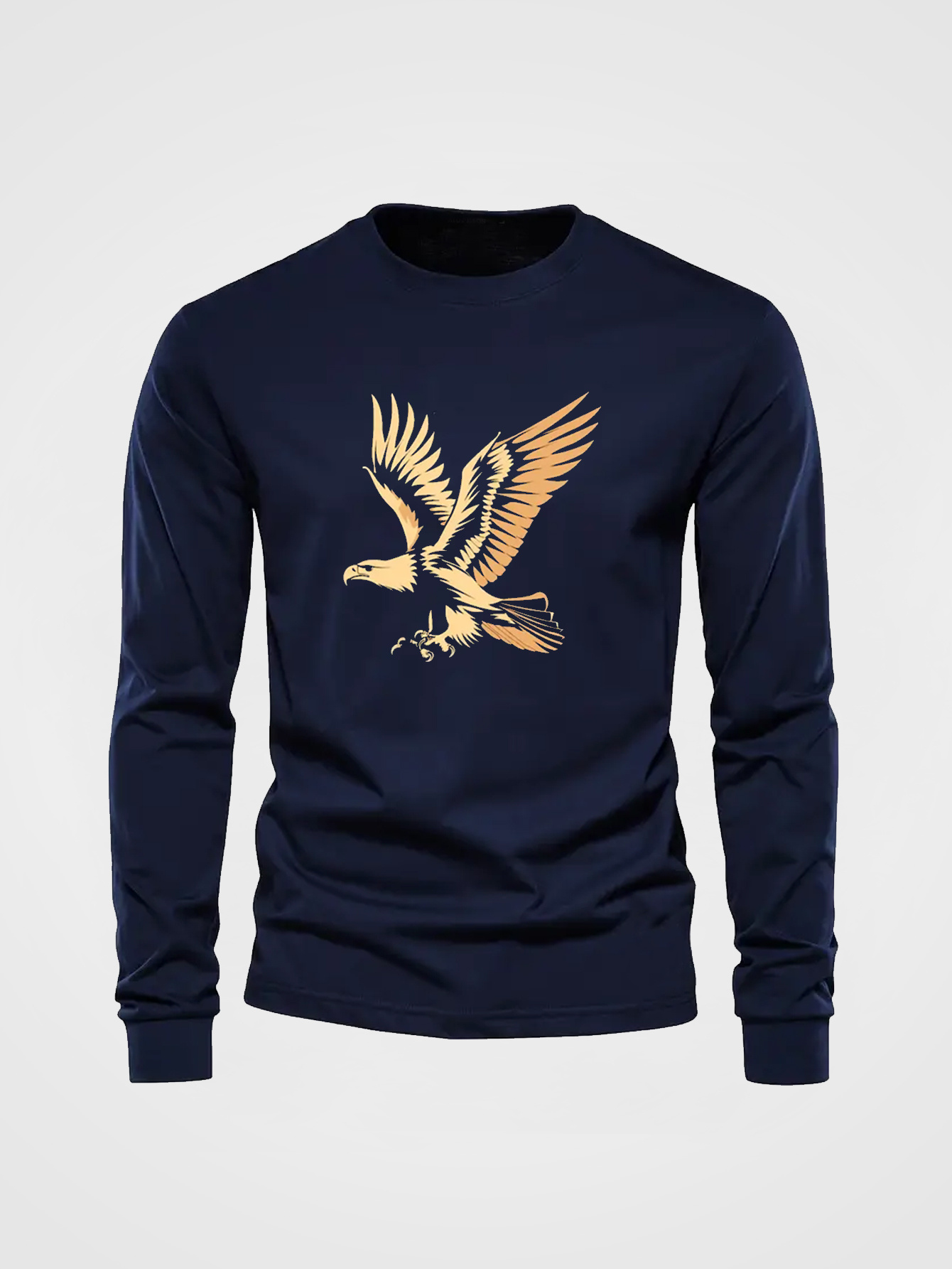 100% 면 남성용 크루넥 긴팔 티셔츠 루즈핏 플러스  - Undershirt Crew Neck 리뷰 및 가격