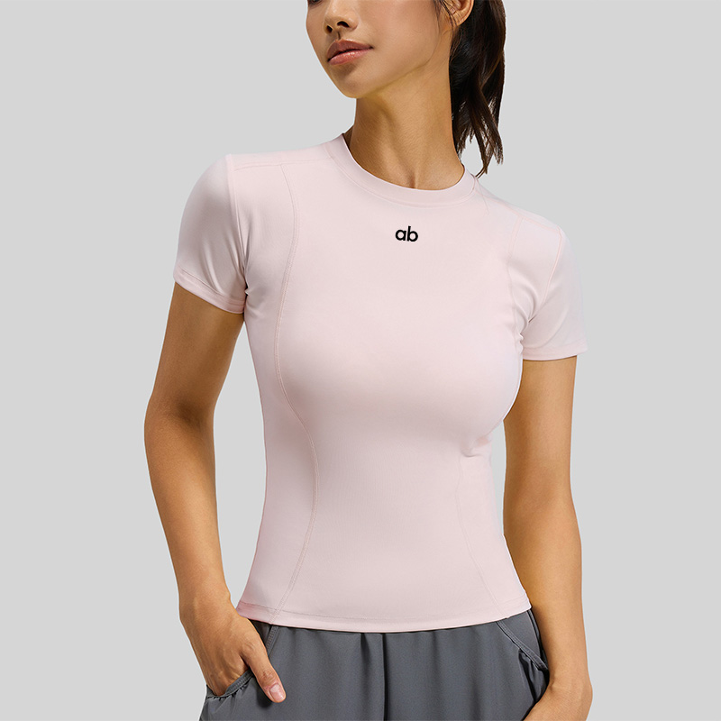 여름 요가 새로운 스타일 심플 반팔 티셔츠 여성용 속건 - T Shirt Tight Fit 리뷰 및 가격