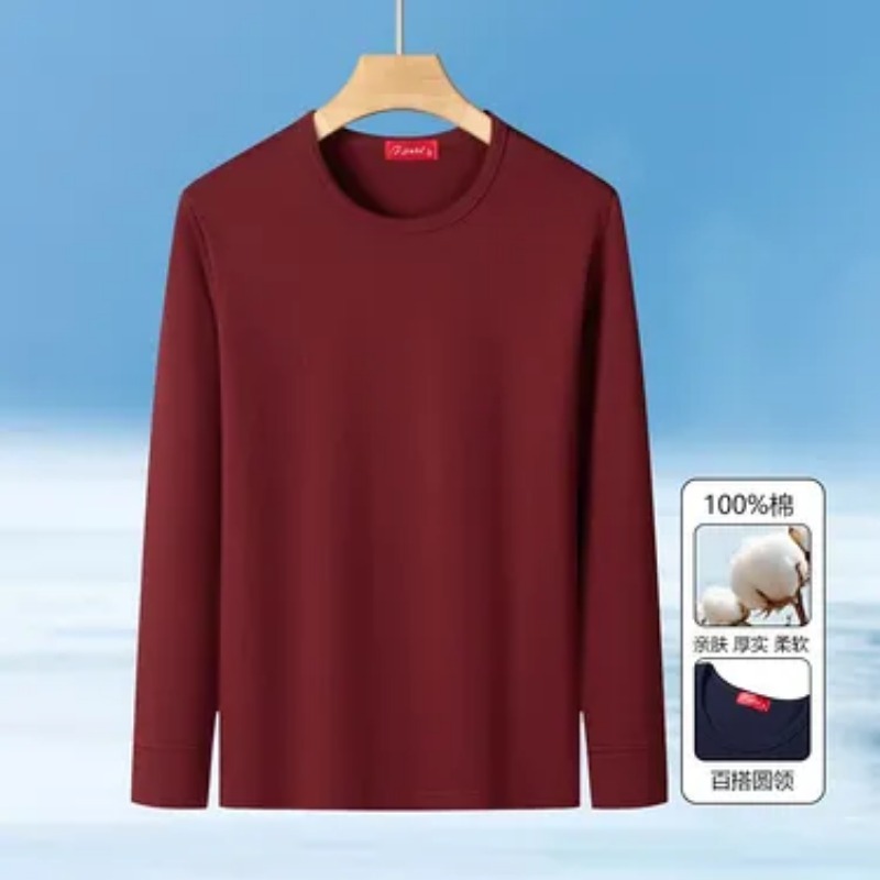 남성용 크루넥 긴소매 티셔츠 캐주얼 기본 언더셔츠 중년 - Undershirt Crew Neck 리뷰 및 가격